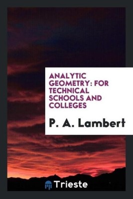P. A. Lambert | Analytic Geometry | Taschenbuch | Englisch (2017)