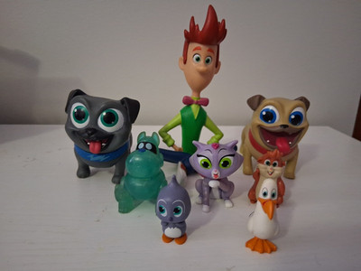 Disney Jr Puppy Dog Pals Figure Lot Of 8