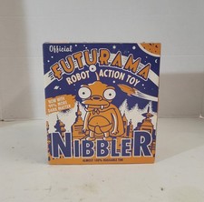 Futurama Cartoon Alien Nibbler Wind Up Tin Figure Robot Toy Rocket USA 2000 New