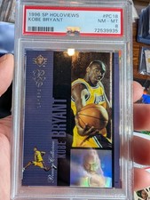 1996 SP Holoviews Kobe Bryant #PC18 PSA 8 Rookie Card. rookie card picture