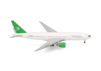 Herpa Wings Boeing 777-200LR Turkmenistan EZ-A780 1:500 Modellflugzeug