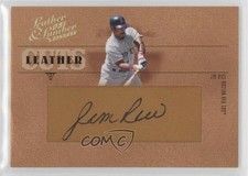 2005 Donruss Leather & Lumber Leather Cuts 106/128 Jim Rice #LC-31 Auto HOF px8