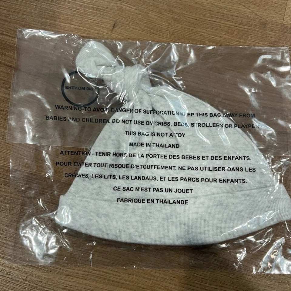 Sombrero recién nacido gris Janie and Jack nuevo con etiquetas Foto 3 de 3