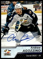 2018-19 Upper Deck AHL #32 Andrew Agozzino Autographs