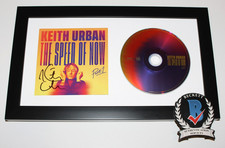 KEITH URBAN SIGNED FRAMED THE SPEED OF NOW CD COVER BECKETT COA COUNTRY STAR