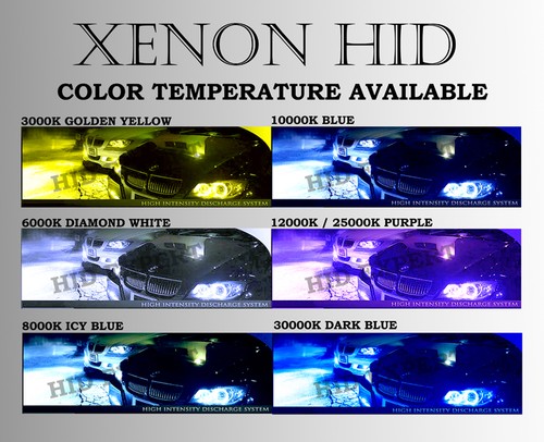 H9 High Beam 6000K Xenon Conversion 35W HID Kit Replace Bulbs Diamond White Z444 - Picture 3 of 5