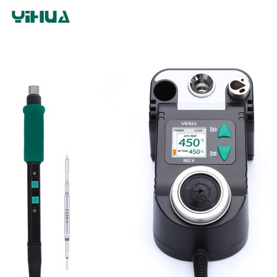 YIHUA 982-V 40W Digital Precision Soldering Iron Station C210 Soldering Tips ESD