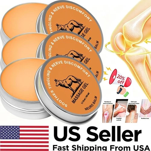 3PCS Neuro Balm, Joint Care Soothing Cream,Herbal Cooling Soothing Cream