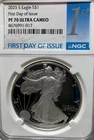 2025-S American Silver Eagle - NGC PR70 Ultra CAM FDI