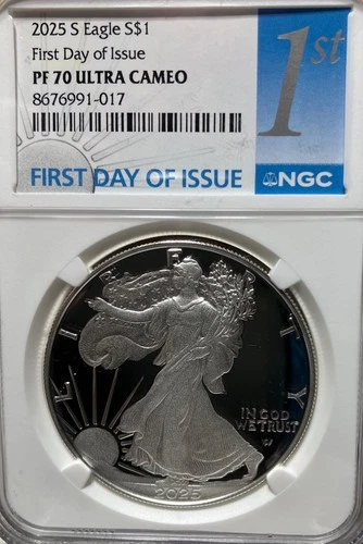 2025-S American Silver Eagle - NGC PR70 Ultra CAM FDI