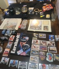 Huge Dale Earnhardt Sr Jr NASCAR Lot Diecast Cards Framed Display Tins Mugs