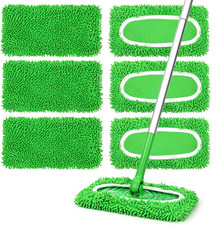 6Pcs Reusable Microfiber Mop Pads Compatible with Sweeper Mop, Replacement Wet M
