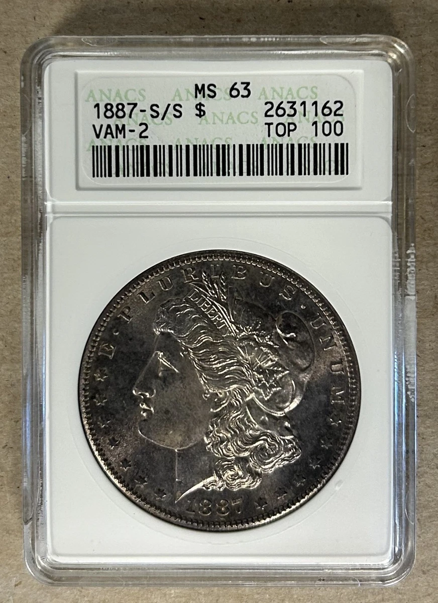 MS 63 Graded 1887 Year Morgan US Dollars (1878-1921) for sale | eBay