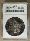 1887-S/S MORGAN SILVER DOLLAR ANACS MS63 VAM-2 TOP 100