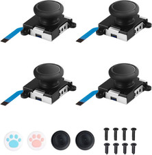 Joycon Joystick Replacement 4 Pack, Replacement Joy-Stick Analog Thumb Stick for