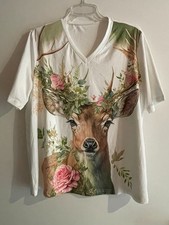 Damen T-Shirt mit Motiv Gr. XL; gebraucht wie...