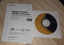 Sony Operating instructions for FM/AM Portable MiniDisc Recorder MZ-NF810CK