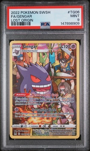 2022 Pokemon Sword & Shield Lost Origin #TG06 Fa/Gengar Lost Origin PSA 9