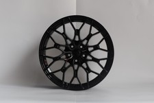 W719-gb 19x9.0 5x120 Et35 72.56 Gloss Black Set Of 4 Wheels