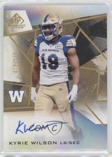 2021 SP Game Used Edition CFL Auto Gold 78/115 Kyrie Wilson #A-KW Auto l5j