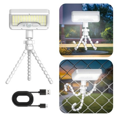 92LED Solar Motion Sensor Light Octopus Tripod 3 Modes Waterproof Yard Wall Lamp