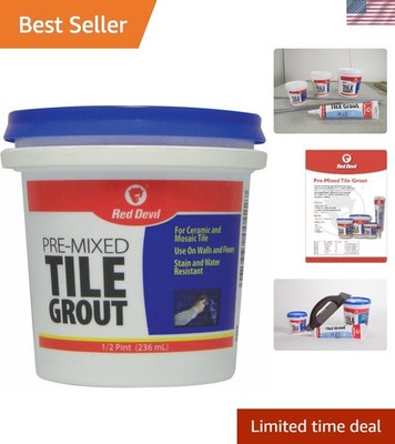 Professional Quality White Tile Grout - Versatile Adhesion for Walls & Floors