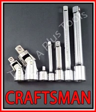 CRAFTSMAN HAND TOOLS 7pc ratchet wrench socket extension universal adapter set !
