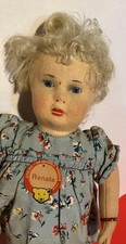 1947 STEIFF RENATE DOLL 35cm 14INCHES ORIGINAL WONDERFUL CONDITION FOR HER AGE