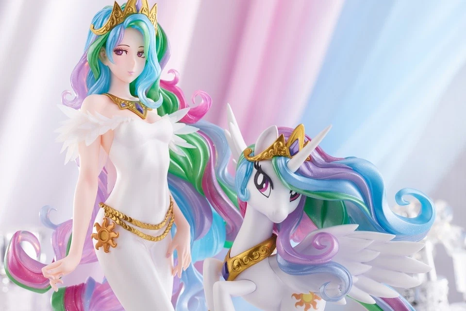 Figura Bishoujo Kotobukiya My Little Pony Princesa Celestia Escala 1/7 Vendedor de EE. UU. Foto 2 de 4
