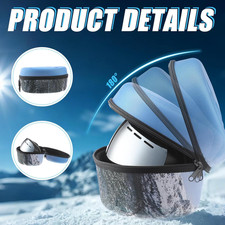 2 Pcs Ski Snow Goggle Case Large Goggle Cases Hard Shell Swim Sunglasses Hard