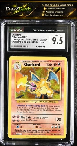 2023 Trading Card Game Classic #003/034 Charizard CGC 9.5