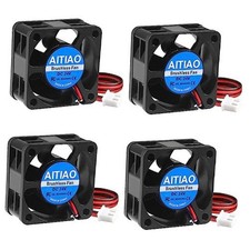 4Pcs 40mm Brushless Cooling Fan DC 24V 3D Printer Micro 24 Volt Quiet Fans