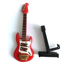 Mini Guitar Ornaments Miniature Musical Instrument Guitar Model Decoration Gi...