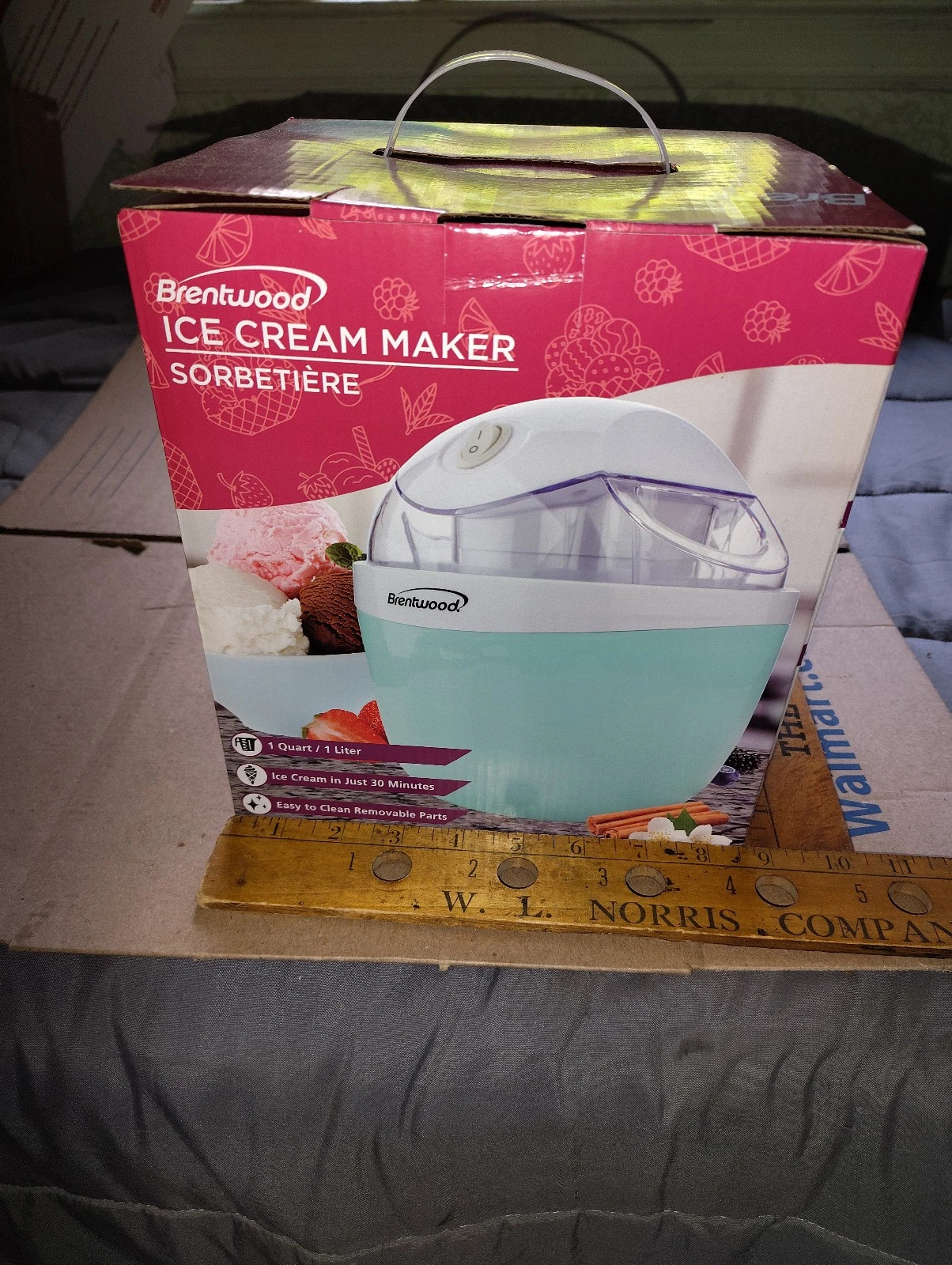 Brentwood Ice Cream Maker 1 Quart TS-1410BL - NIB
Opens in a new window or tab
