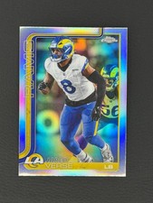 2025 - 26 JARED VERSE TOPPS CHROME REFRACTOR #173 LA RAMS