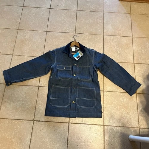 VTG 70s Sears Denim Chore Coat NOS Deadstock Blanket Lined Small  34-36 - product listing photo