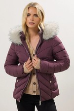 M&Co Petite Women's Padded Puffer Jacket