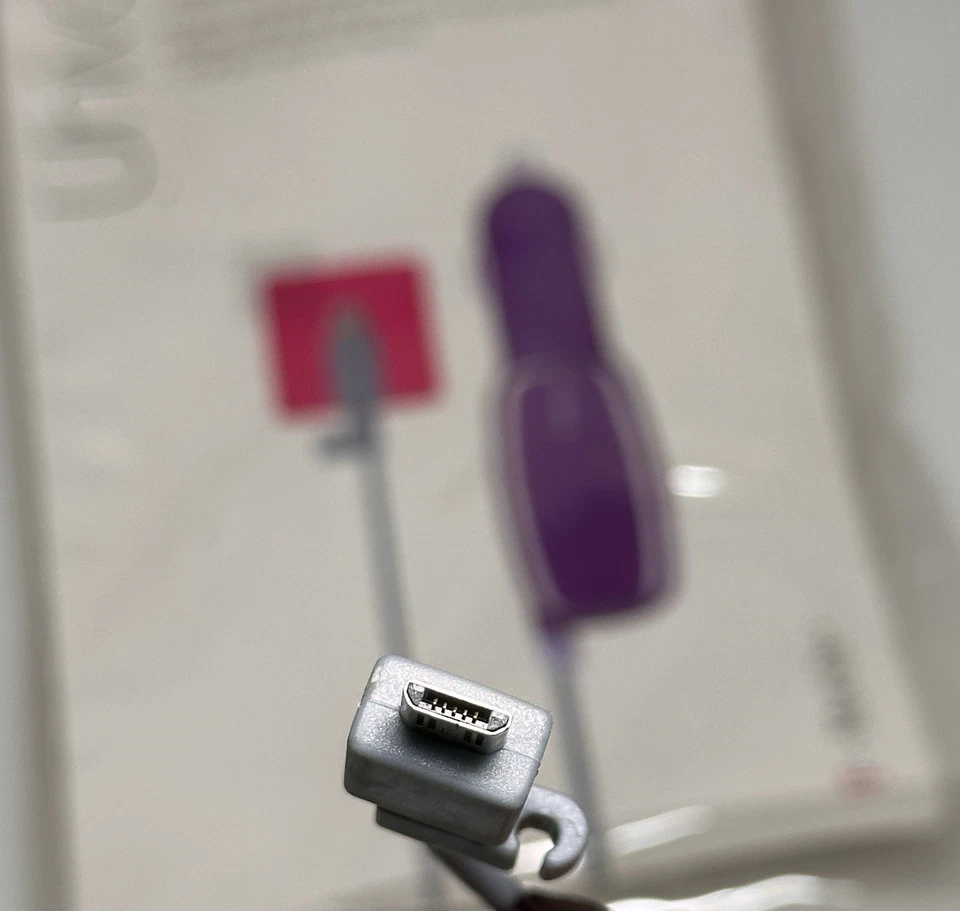 New T-mobile Fast Micro USB Universal Car Charger w/ Extra USB Port - Purple - Image 3 of 4