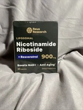 Reus Research Liposomal Nicotinamide Riboside + Resveratrol 900mg 80 Caps