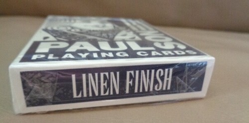 Paul Son Gaming Blue Vegas Playing Cards linen finish New Jack 22 sealed pack - Picture 4 of 4