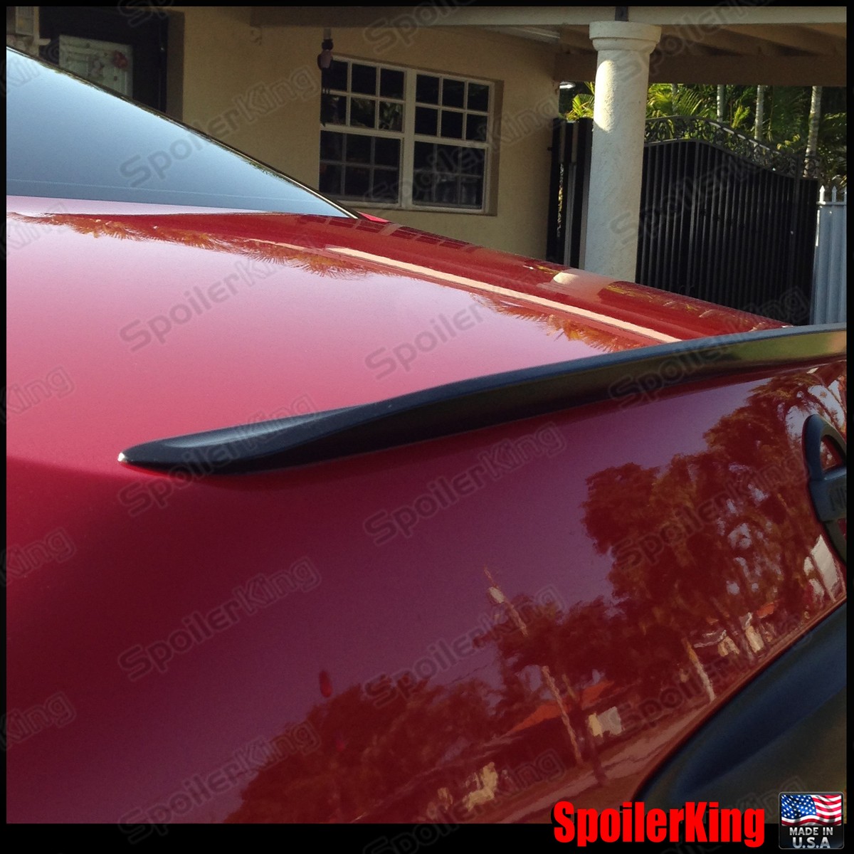 SpoilerKing Rear Trunk Lip Spoiler For 2008-2013 Nissan Altima Coupe (2dr) - Unpainted Black