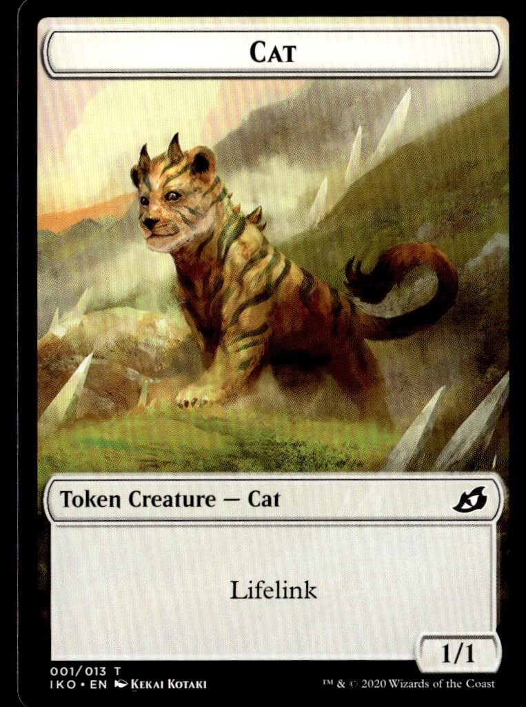 2020 Ikoria Lair of Behemoths Cat Common Token #1 MTG