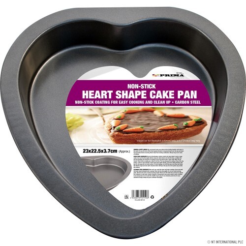 Heart Shaped Cake Tin Valentines Non Stick Carbon Steel Bake Pan