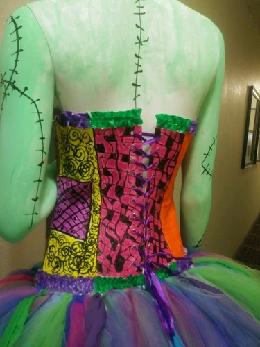 Sally inspired Corset Costume alternative wedding sally inspired costume - Picture 4 of 4