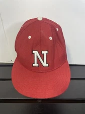 Nebraska Cornhuskers Nike 643 Fitted Hat Red Cap 7 5/8 Vintage Red Wool