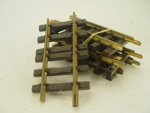 6 Stck. Kurzgleise gerade 15 cm - LGB Spur G - 1:22,5 - 10150 - 385 gebr.