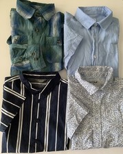 Boys Casual Shirts US Polo Assn, Cat And Jack, Primark Sz M Youth Set Of 4