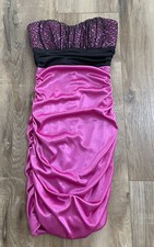 Windsor Black and Pink Sparkly Mini Dress Size Small Prom Dance Cruise Stretch