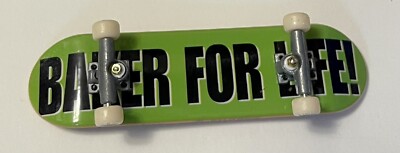 Tech Deck Baker For Life Green 96mm Fingerboard Skateboard Vintage Rare