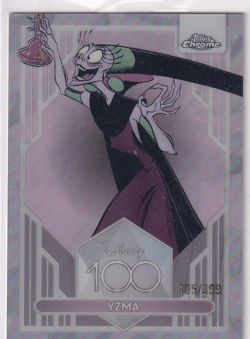 Topps Disney Chrome 100 Carte Nr. 58 Yzma 105/399 Pink Refractor